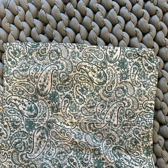 Vanessa Bruno Green Paisley Wide-Leg Pants - Picture 5 of 5